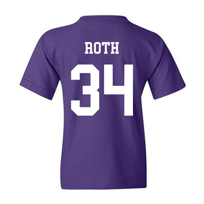 Northwestern - NCAA Football : Payton Roth - Sports Shersey Youth T-Shirt-1