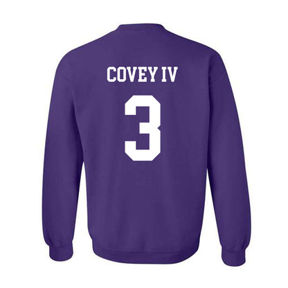 Northwestern - NCAA Football : Frank Covey IV - Sports Shersey Crewneck Sweatshirt-1