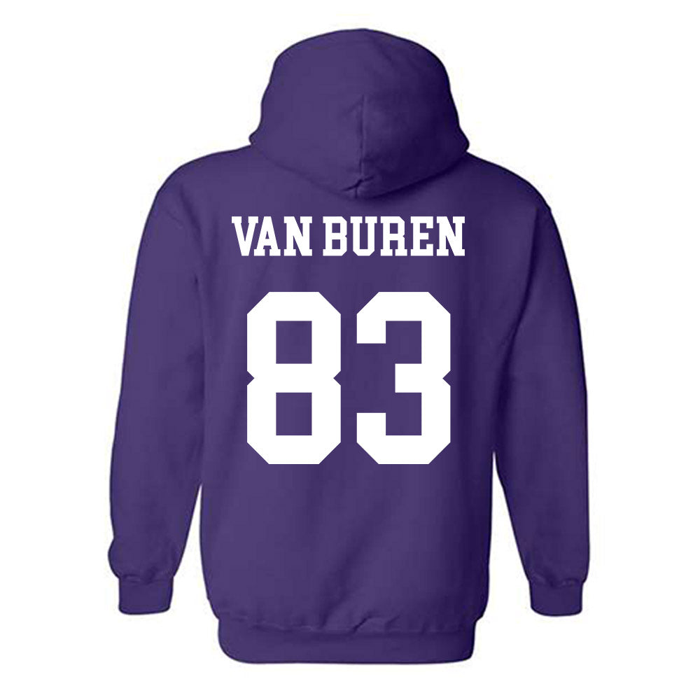 Northwestern - NCAA Football : Blake Van Buren - Sports Shersey Hooded Sweatshirt