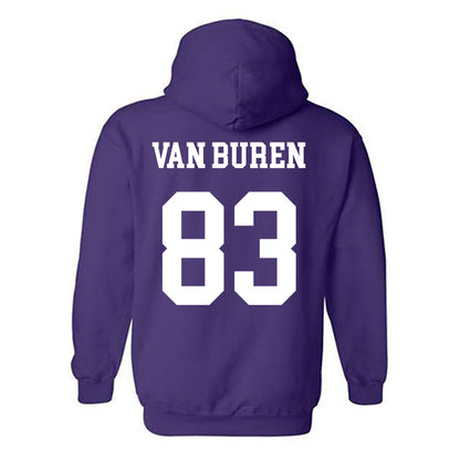 Northwestern - NCAA Football : Blake Van Buren - Sports Shersey Hooded Sweatshirt