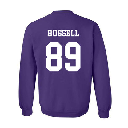 Northwestern - NCAA Football : Cam Russell - Sports Shersey Crewneck Sweatshirt
