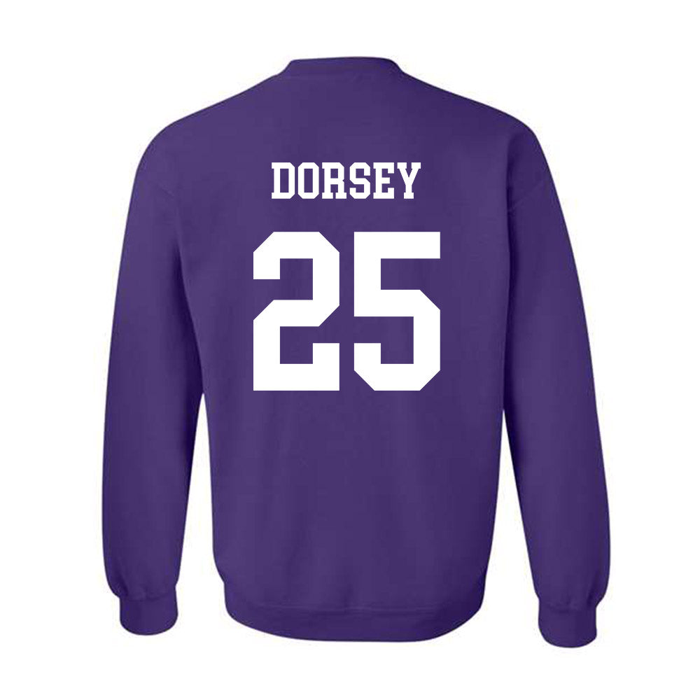 Northwestern - NCAA Football : Marquet Dorsey - Sports Shersey Crewneck Sweatshirt-1