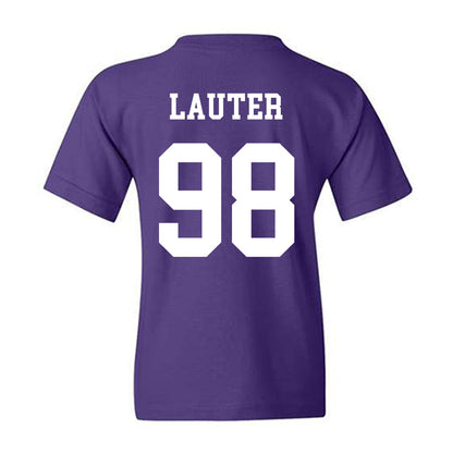 Northwestern - NCAA Football : Landon Lauter - Sports Shersey Youth T-Shirt-1