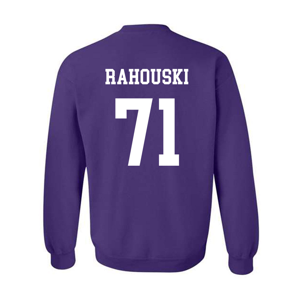 Northwestern - NCAA Football : Dennis Rahouski - Sports Shersey Crewneck Sweatshirt-1