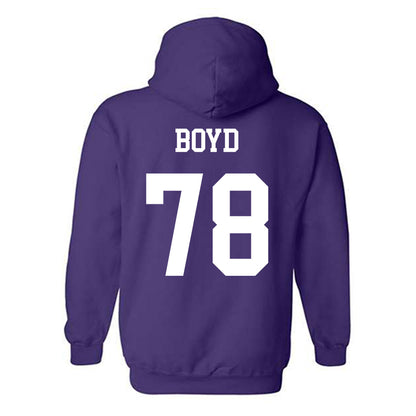 Northwestern - NCAA Football : Trey Boyd - Sports Shersey Hooded Sweatshirt-1
