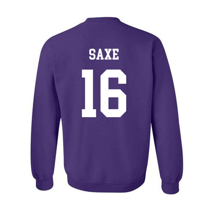 Northwestern - NCAA Football : Brennan Saxe - Sports Shersey Crewneck Sweatshirt-1