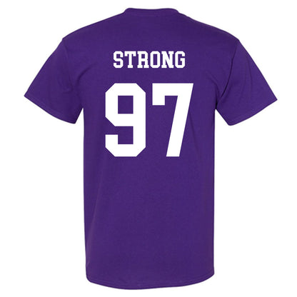 Northwestern - NCAA Football : Braxton Strong - Sports Shersey T-Shirt-1