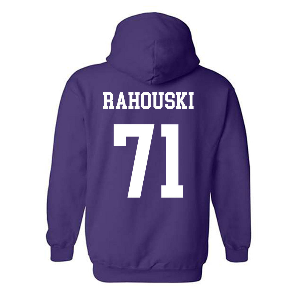 Northwestern - NCAA Football : Dennis Rahouski - Sports Shersey Hooded Sweatshirt-1
