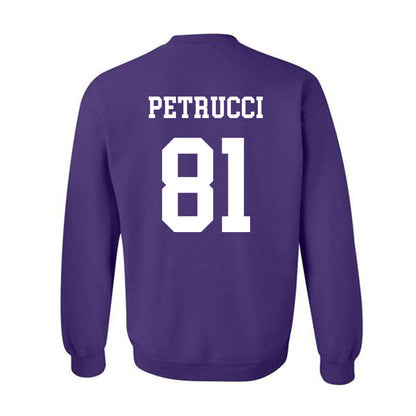 Northwestern - NCAA Football : Christopher Petrucci - Sports Shersey Crewneck Sweatshirt