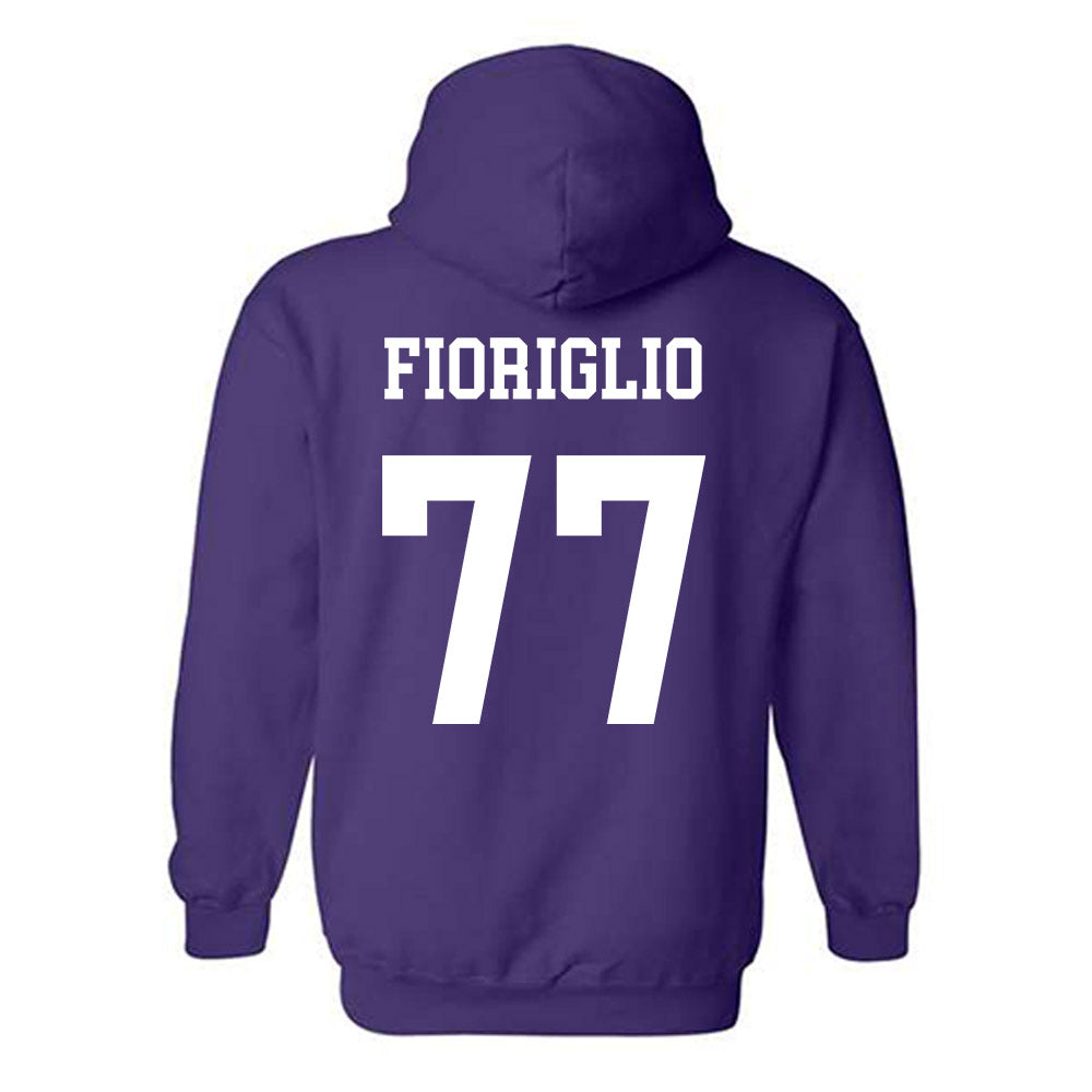 Northwestern - NCAA Football : Henry Fioriglio - Sports Shersey Hooded Sweatshirt