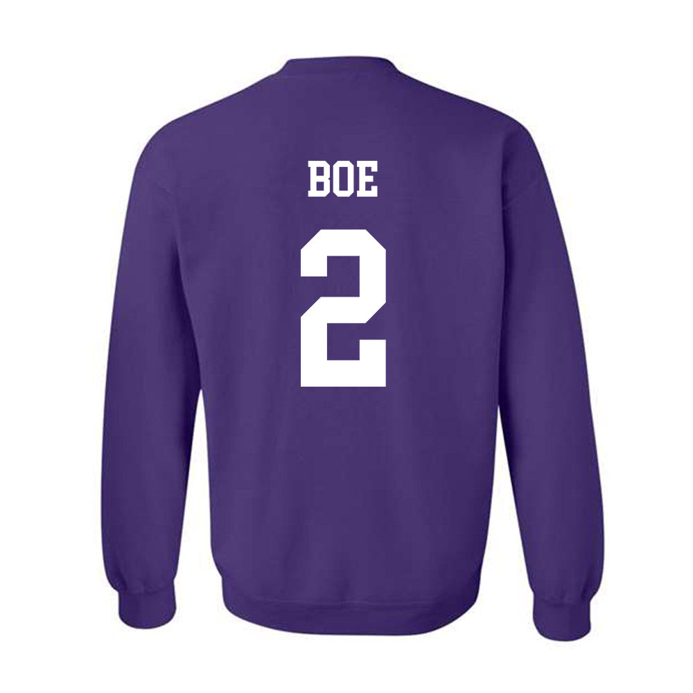 Northwestern - NCAA Football : Ryan Boe - Sports Shersey Crewneck Sweatshirt