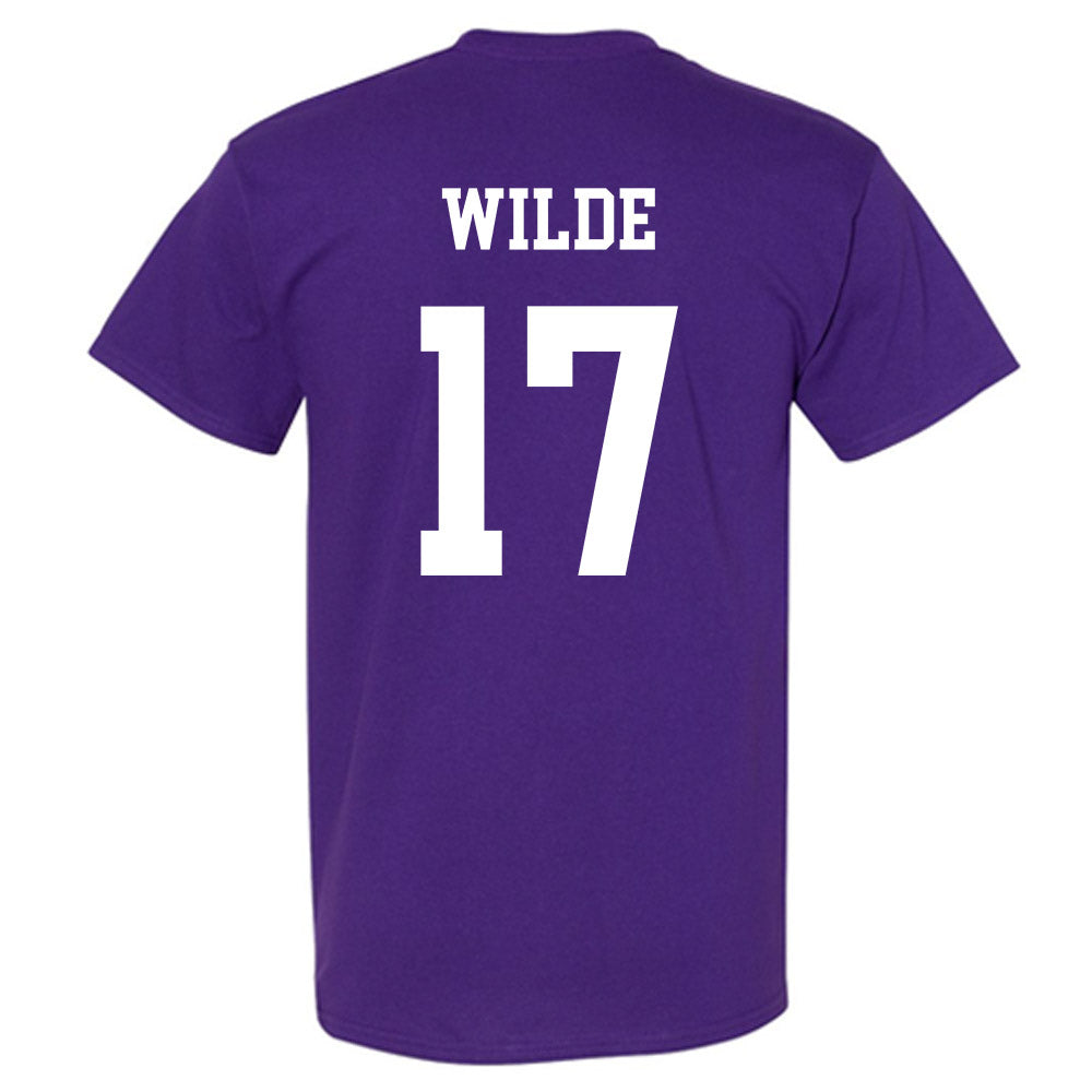 Northwestern - NCAA Football : Griffin Wilde - Sports Shersey T-Shirt-1