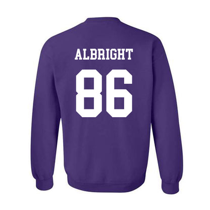 Northwestern - NCAA Football : Lawson Albright - Sports Shersey Crewneck Sweatshirt