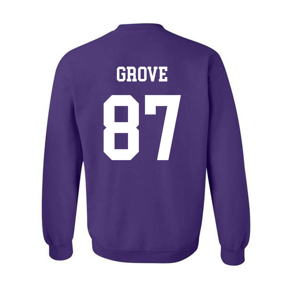 Northwestern - NCAA Football : Carson Grove - Sports Shersey Crewneck Sweatshirt-1