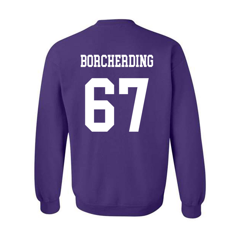 Northwestern - NCAA Football : Jace Borcherding - Sports Shersey Crewneck Sweatshirt-1