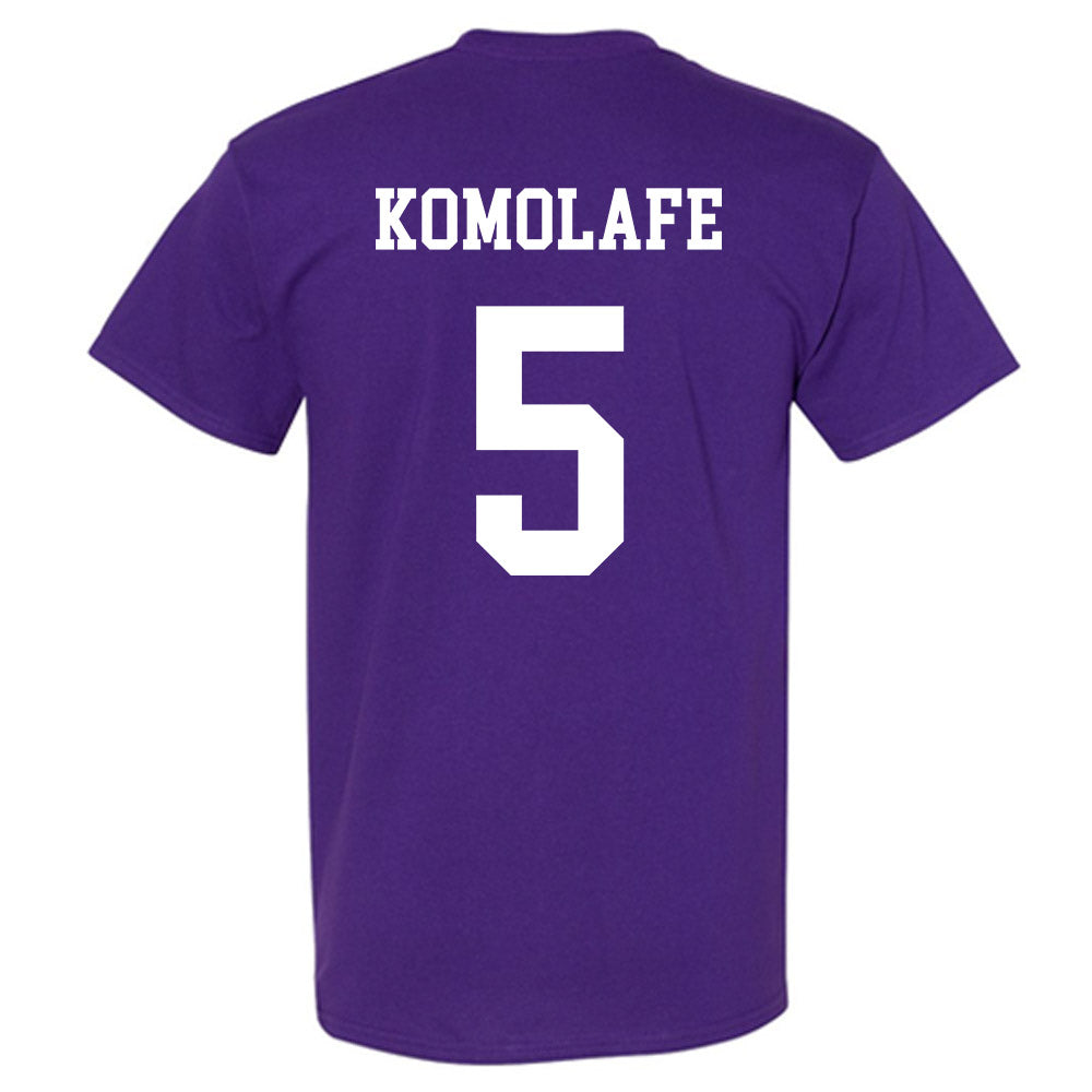 Northwestern - NCAA Football : Caleb Komolafe - Sports Shersey T-Shirt-1