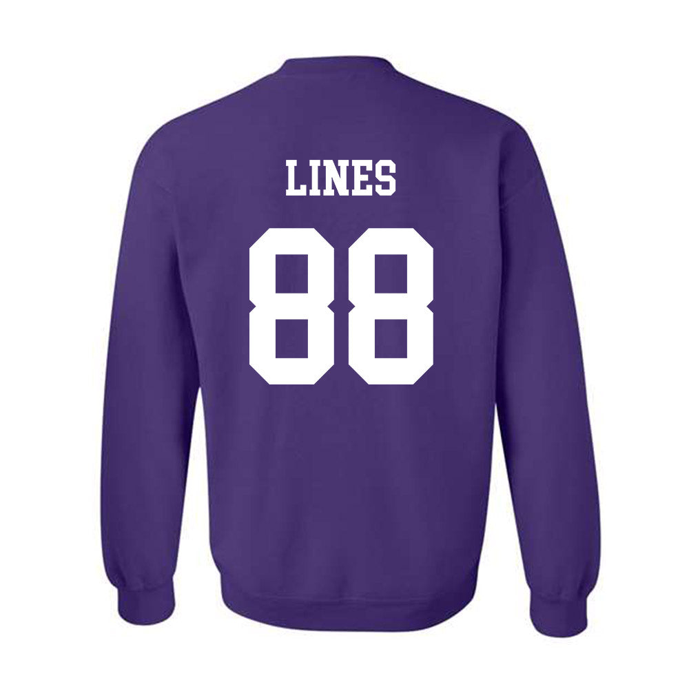 Northwestern - NCAA Football : Alex Lines - Sports Shersey Crewneck Sweatshirt-1