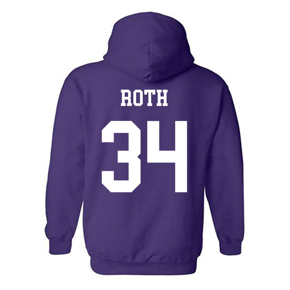 Northwestern - NCAA Football : Payton Roth - Sports Shersey Hooded Sweatshirt-1