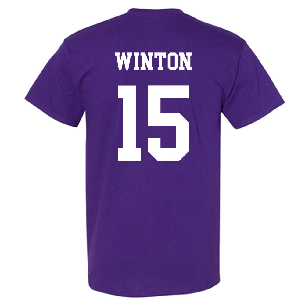 Northwestern - NCAA Football : Sean Winton - Sports Shersey T-Shirt-1