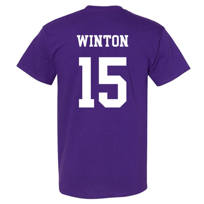 Northwestern - NCAA Football : Sean Winton - Sports Shersey T-Shirt-1
