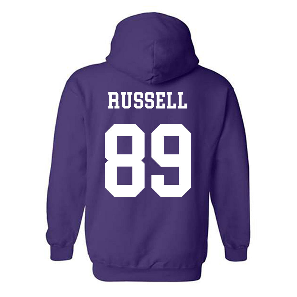 Northwestern - NCAA Football : Cam Russell - Sports Shersey Hooded Sweatshirt