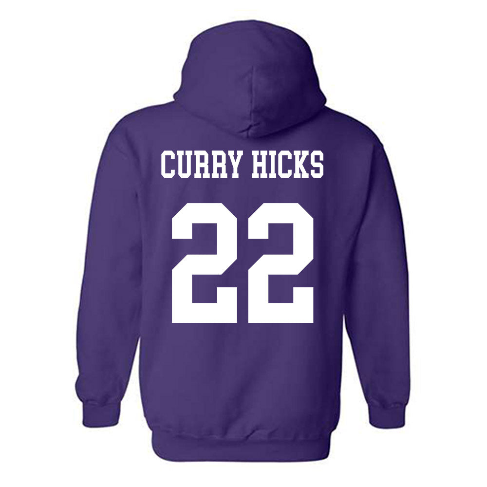 Northwestern - NCAA Football : Terrion Curry-Hicks - Sports Shersey Hooded Sweatshirt