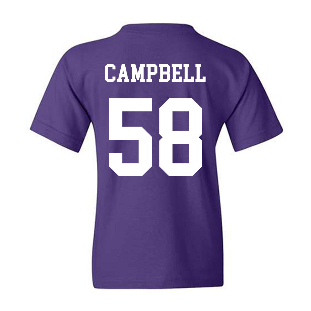 Northwestern - NCAA Football : Nathaniel Campbell - Sports Shersey Youth T-Shirt-1