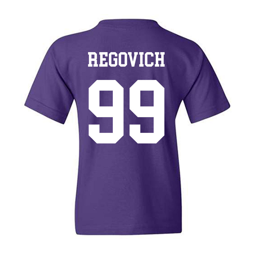 Northwestern - NCAA Football : Troy Regovich - Sports Shersey Youth T-Shirt-1