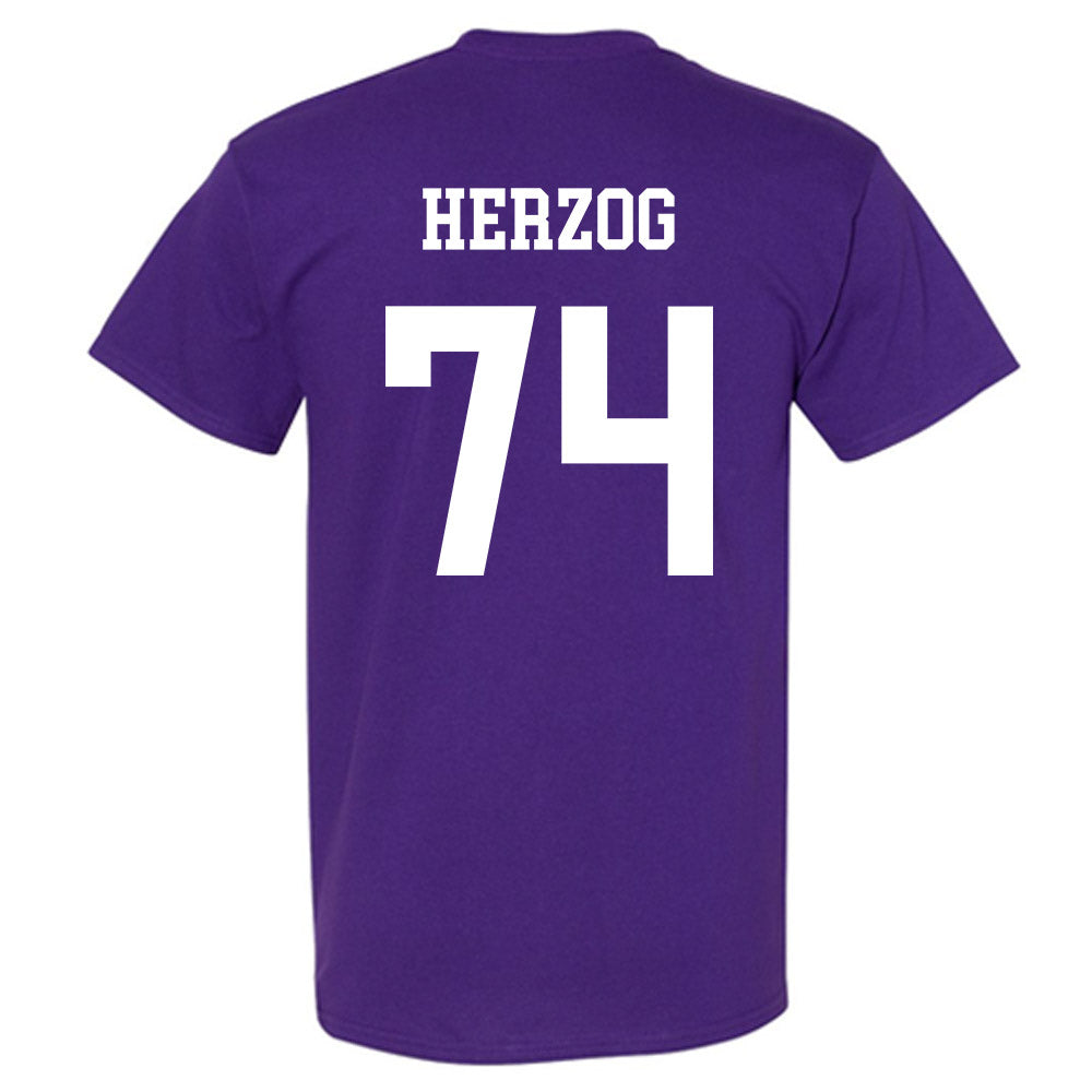 Northwestern - NCAA Football : Nicholas Herzog - Sports Shersey T-Shirt