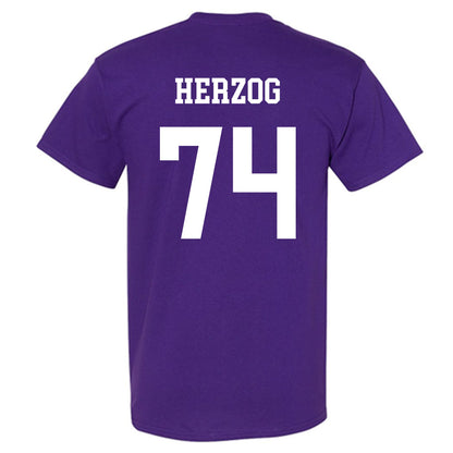 Northwestern - NCAA Football : Nicholas Herzog - Sports Shersey T-Shirt