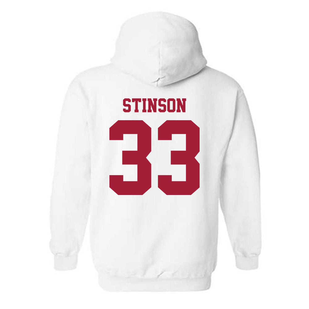 Stanford - NCAA Men's Basketball : Evan Stinson - Hooded Sweatshirt-1