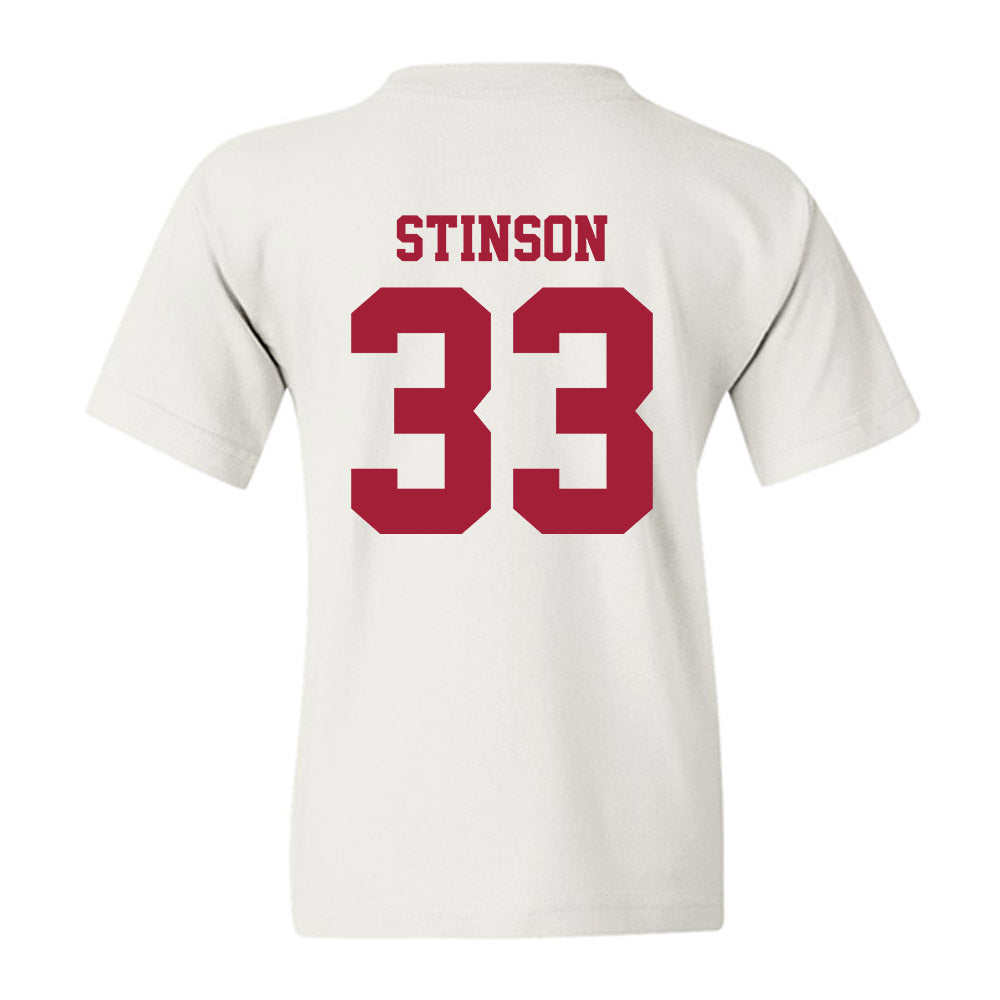 Stanford - NCAA Men's Basketball : Evan Stinson - Youth T-Shirt-1