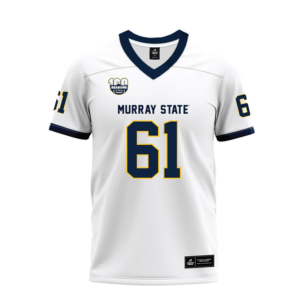 Murray State - NCAA Football : Spencer Davis - 100th Year White Premium Football Jersey