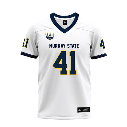 Murray State - NCAA Football : tyrece edwards - 100th Year White Premium Football Jersey