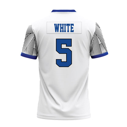 CNU - NCAA Football : Gunner White - White Premium Football Jersey
