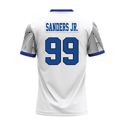 CNU - NCAA Football : Shaun Sanders Jr. - White Premium Football Jersey-1