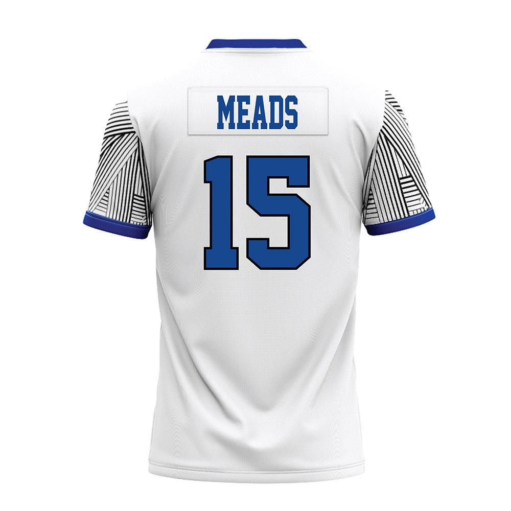 CNU - NCAA Football : Cooper Meads - White Premium Football Jersey-1