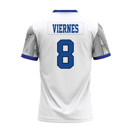 CNU - NCAA Football : Jayson Viernes - White Premium Football Jersey-1