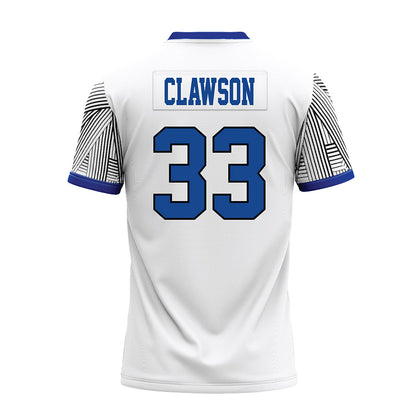 CNU - NCAA Football : Charlie Clawson - White Premium Football Jersey-1