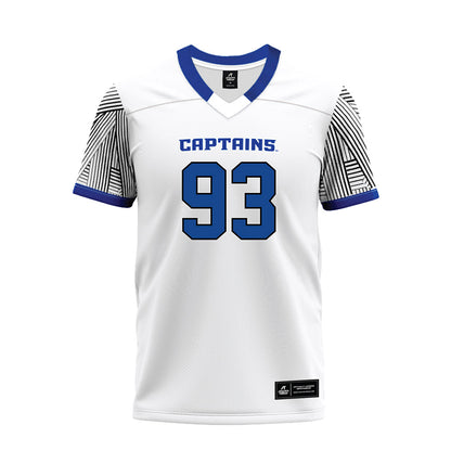 CNU - NCAA Football : Jaylen Britt - White Premium Football Jersey-0