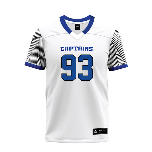 CNU - NCAA Football : Jaylen Britt - White Premium Football Jersey-0
