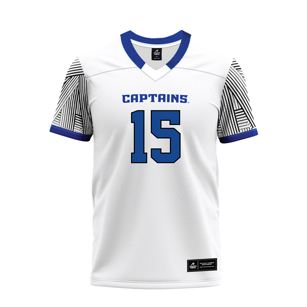 CNU - NCAA Football : Cooper Meads - White Premium Football Jersey-0