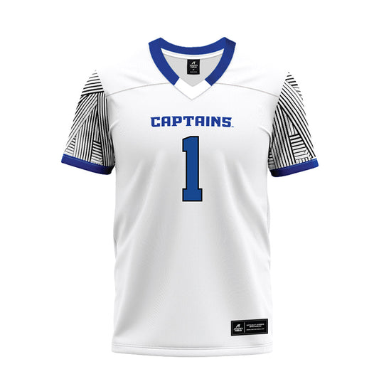 CNU - NCAA Football : Masi Bruning - White Premium Football Jersey-0