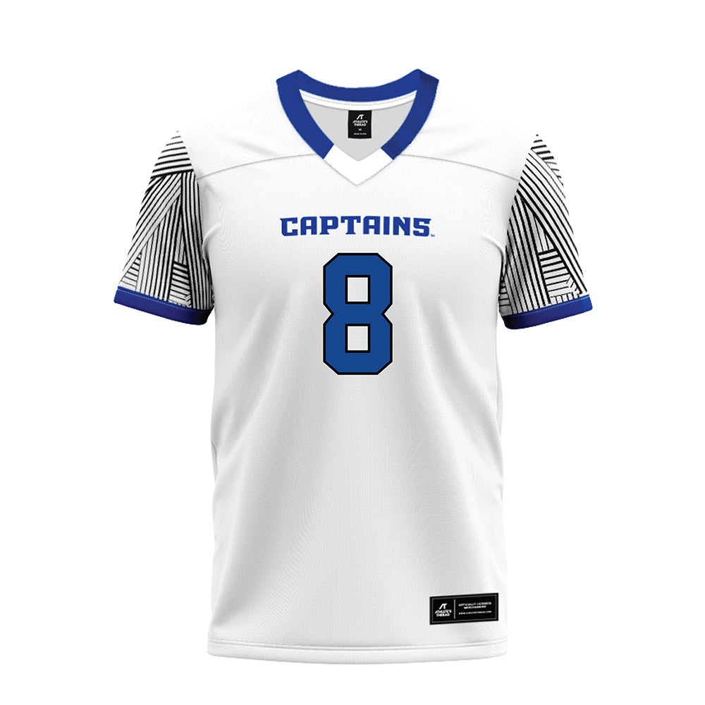 CNU - NCAA Football : Jayson Viernes - White Premium Football Jersey-0
