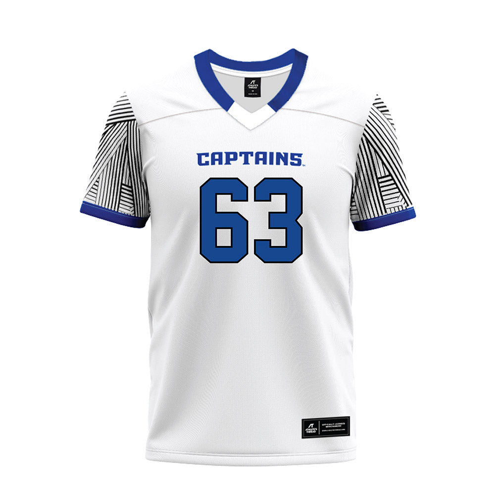 CNU - NCAA Football : Joe Lubinskas - White Premium Football Jersey-0