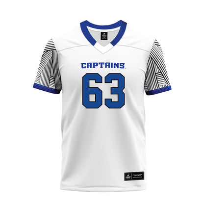 CNU - NCAA Football : Joe Lubinskas - White Premium Football Jersey-0