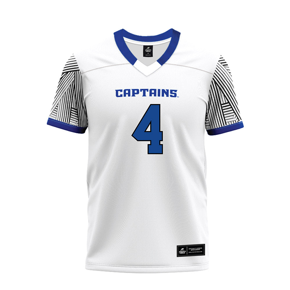 CNU - NCAA Football : Trey Hayes - White Premium Football Jersey