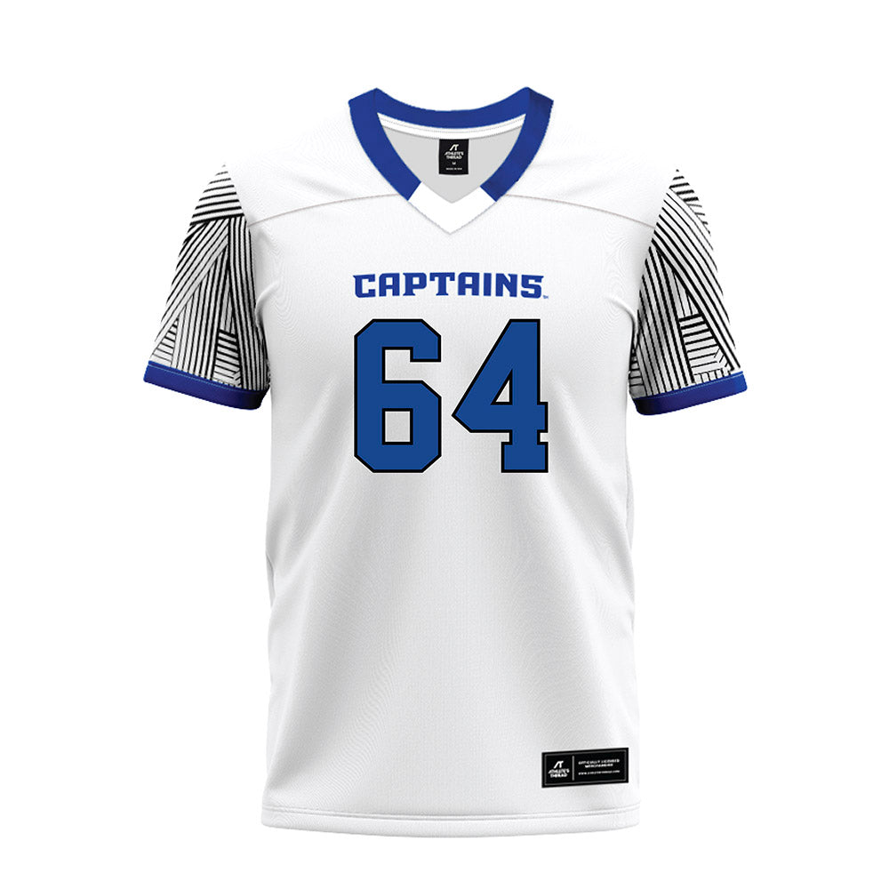 CNU - NCAA Football : Easton Bowman - White Premium Football Jersey-0