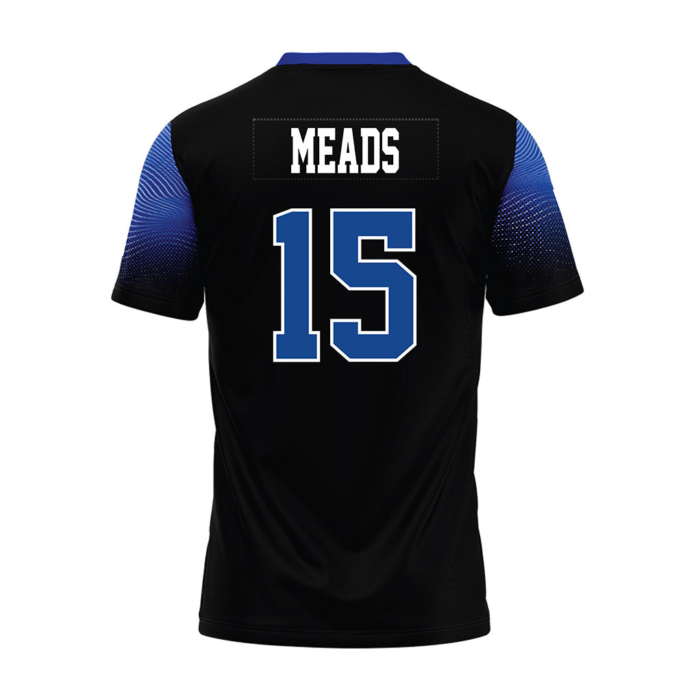 CNU - NCAA Football : Cooper Meads - Black Premium Football Jersey-1