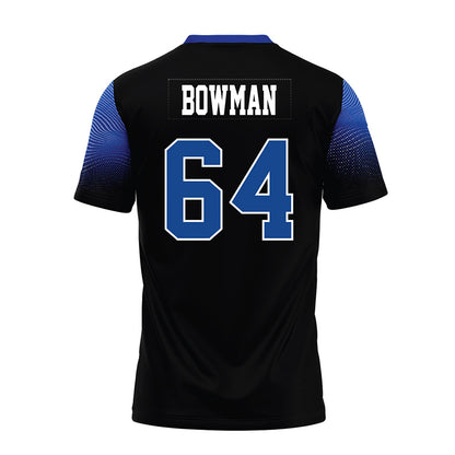 CNU - NCAA Football : Easton Bowman - Black Premium Football Jersey-1